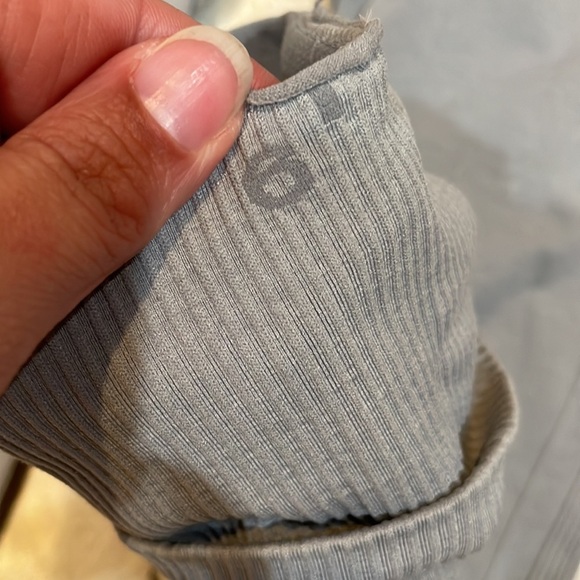 Lululemon Ebb To Street Gray Seamless Crop Leggings 6 - Picture 6 of 10